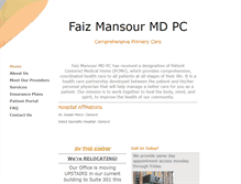 Tablet Screenshot of faizmansourmd.com